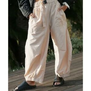 NWOT Free People Movement Offside Barrel Pants Size Large Bamboo $108 SOLD OUT!
